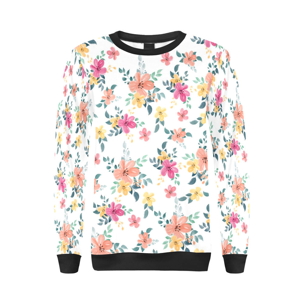 Women's All Over Floral Print Sweatshirt (Model H18)