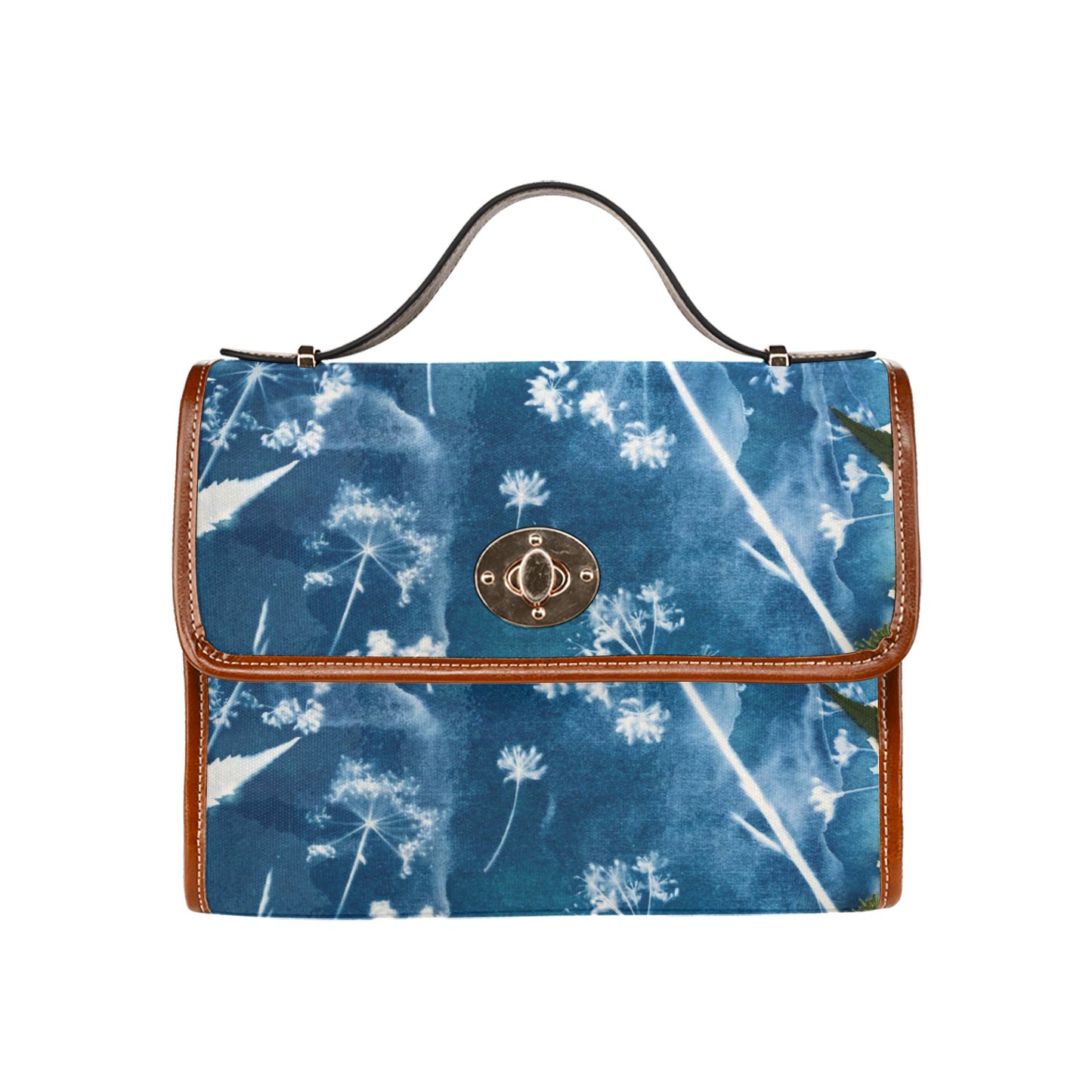 Waterproof Canvas Bag-Brown (All Over Print) (1641)
