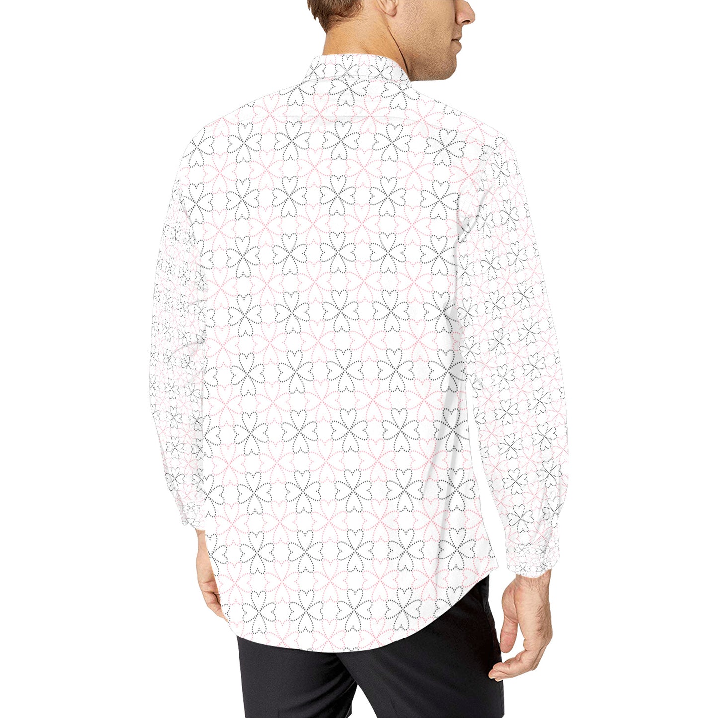 Men's All Over Print Long Sleeve Shirt(Model T61)