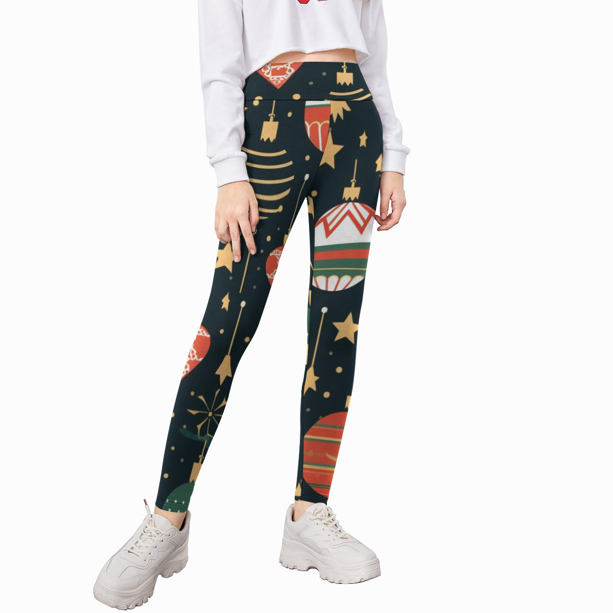 All-Over Holiday Print Kid's Leggings