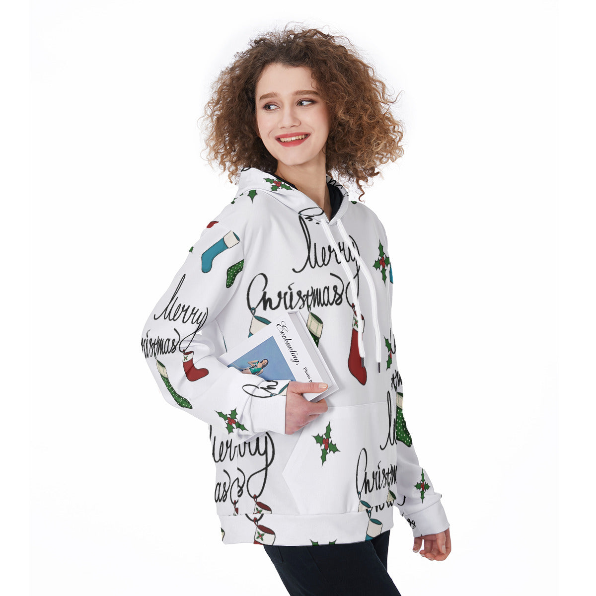 All-Over Print Women's Heavy Fleece Festive Hoodie