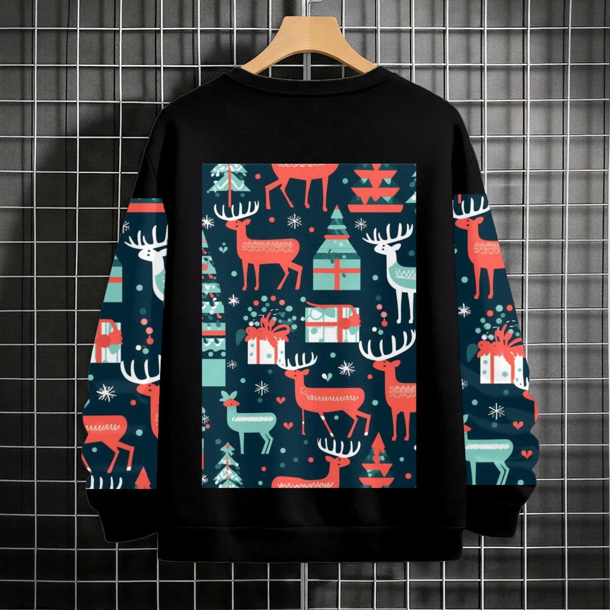 Versatile Men's Polyester Fleece Holiday Sweatshirt|DTF
