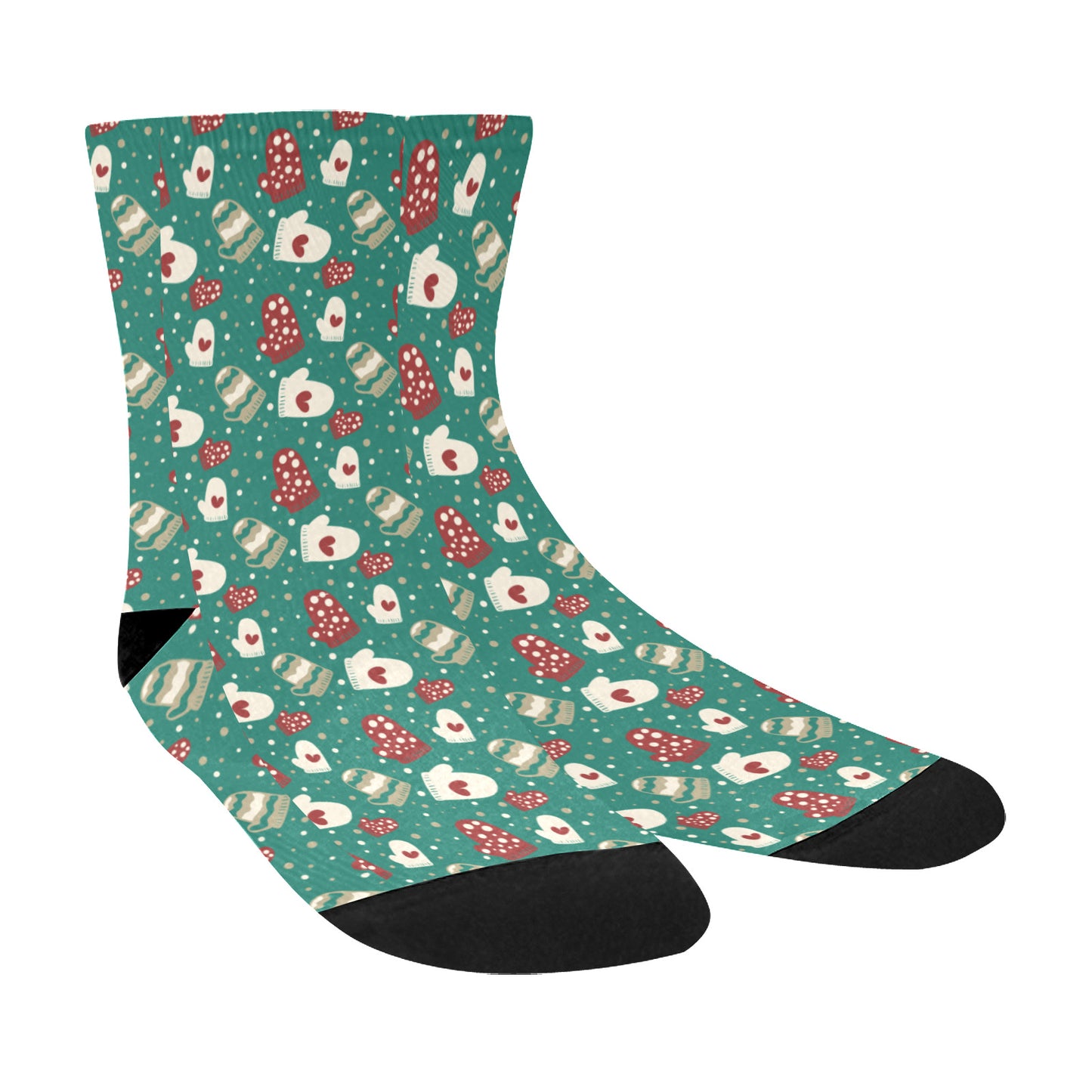 Classic Sublimated Christmas Crew Socks