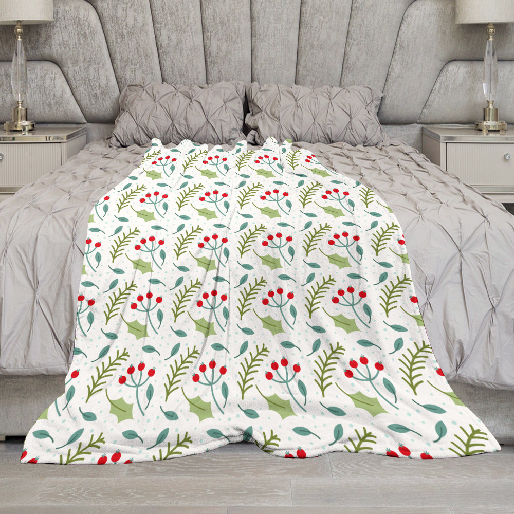 Ultra-Soft Flannel Blanket-Christmas Print-Multiple Sizes