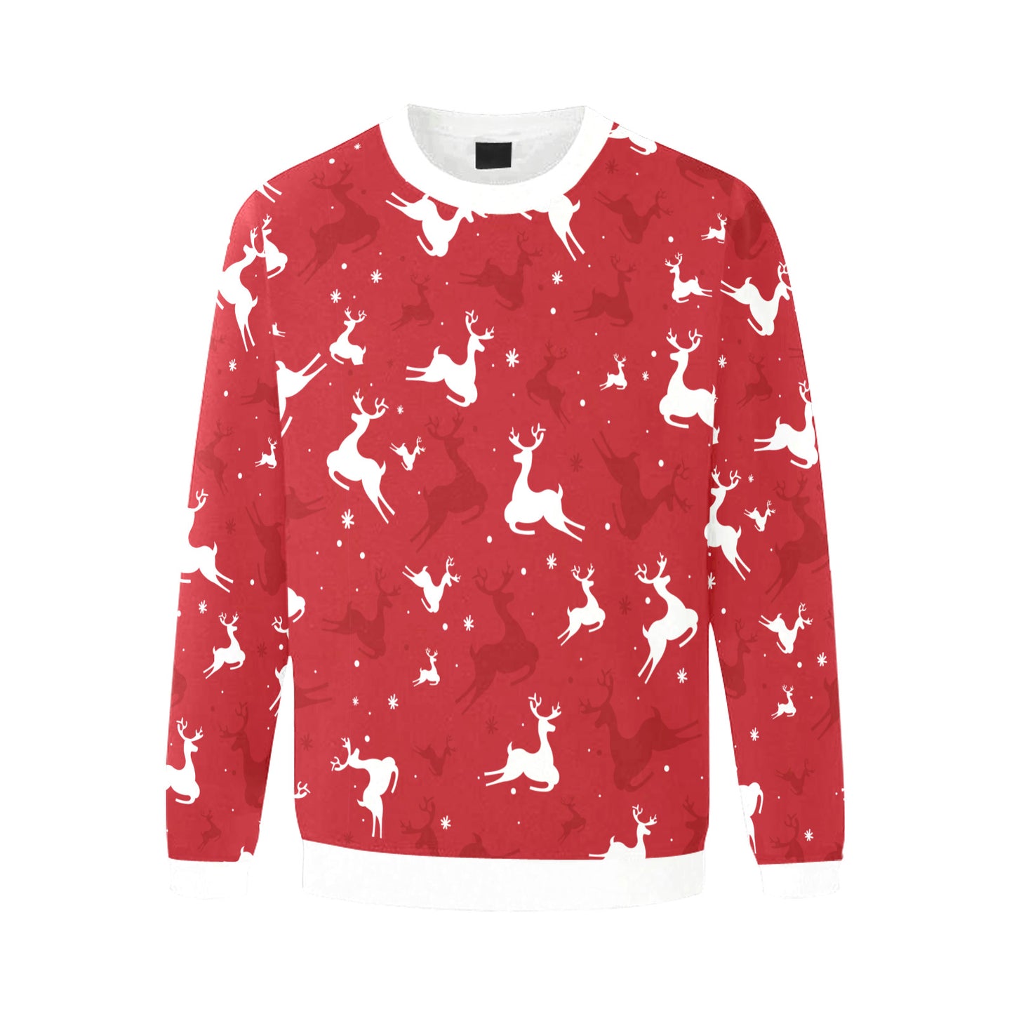 Men's All Over Print Fuzzy Christmas Sweatshirt (Model H18)