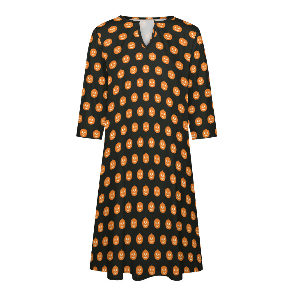 7-point sleeve dress