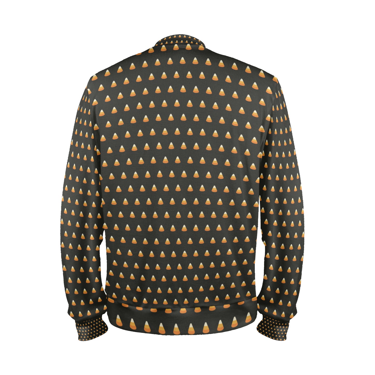 Men's Candy Corn Design All Over Print Mock Neck Sweater (Model H43)