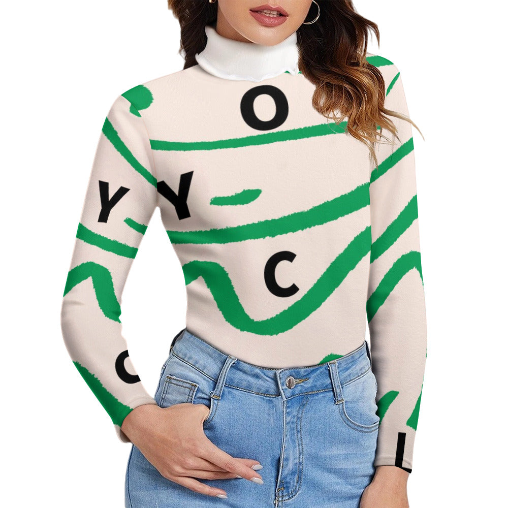 Women's Long Sleeve Lapel Sweater
