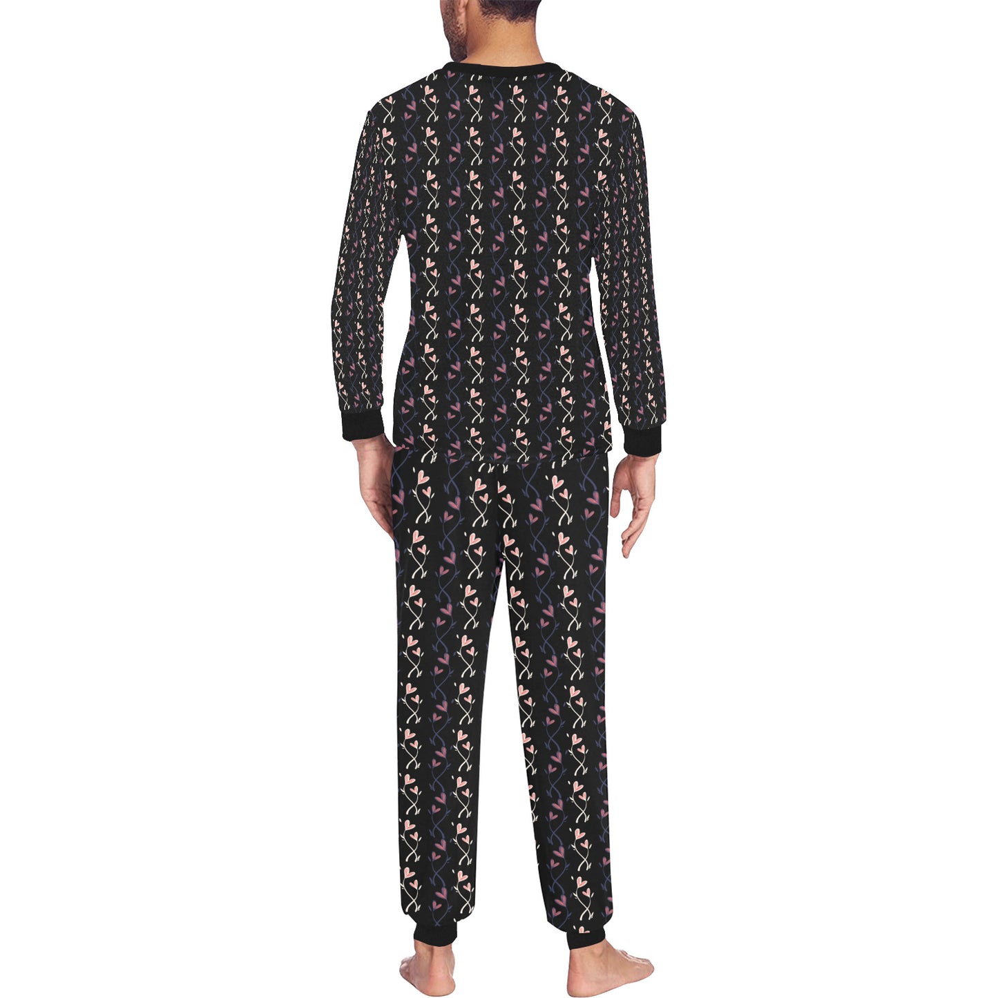 Men's All Over Floral Print Pajama Set (Sets 07)