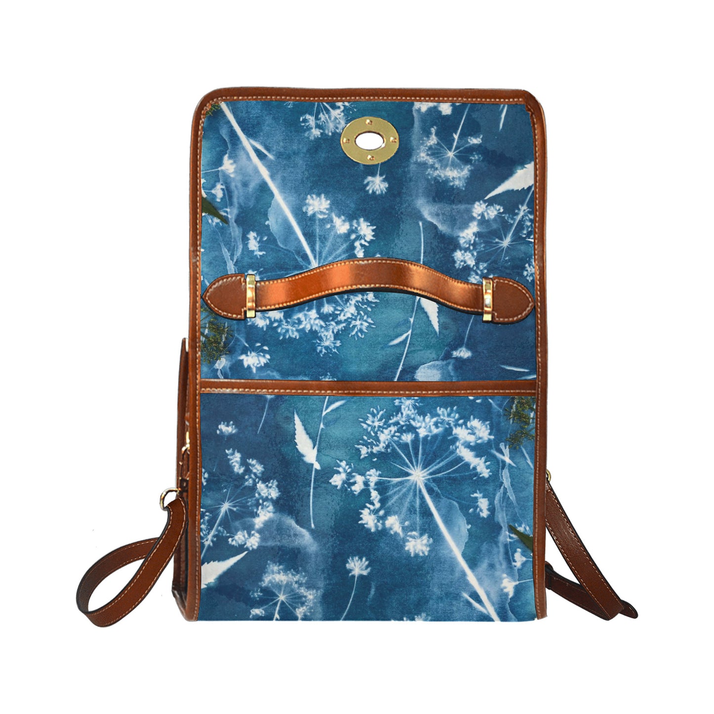Waterproof Canvas Bag-Brown (All Over Print) (1641)