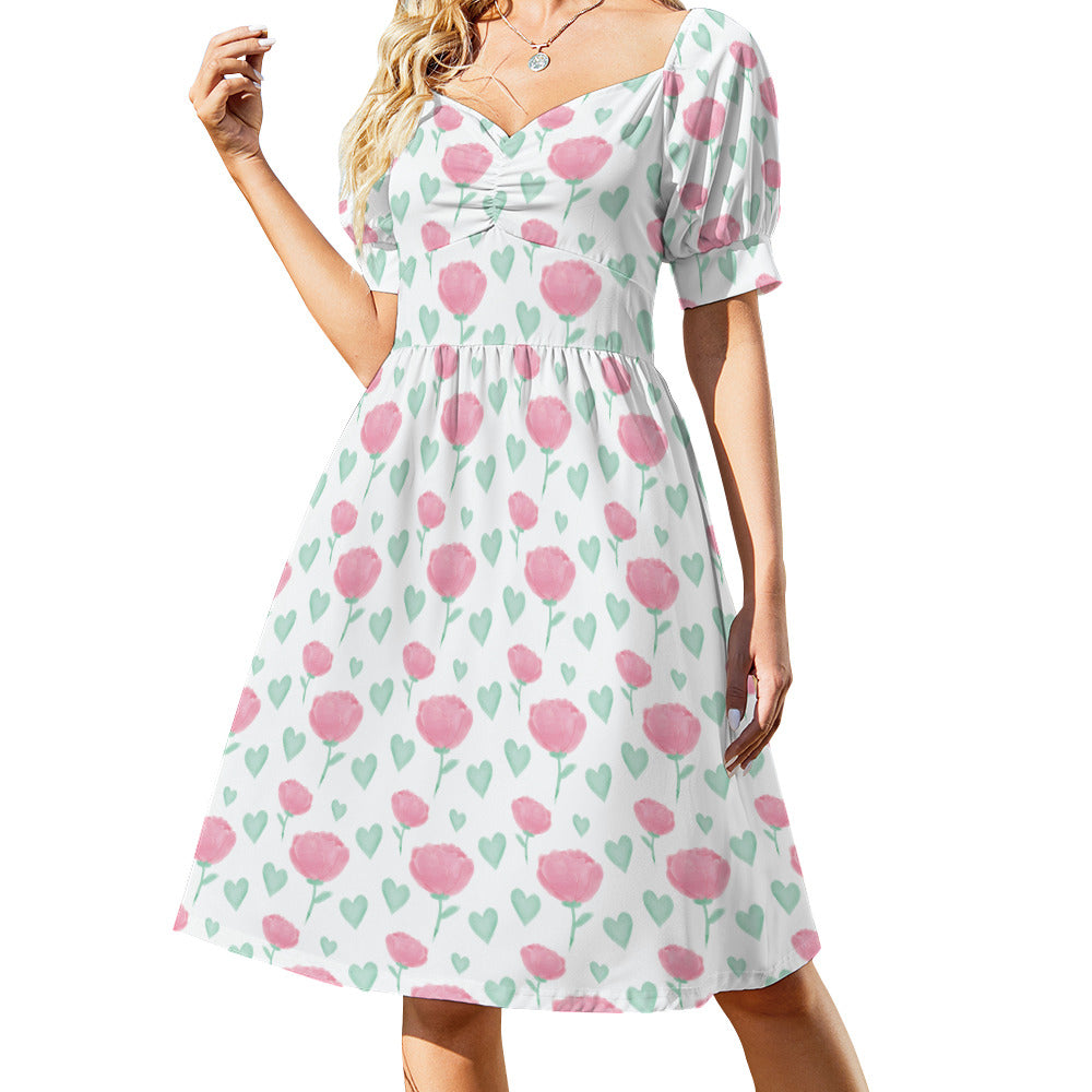 Floral Sweetheart Dress