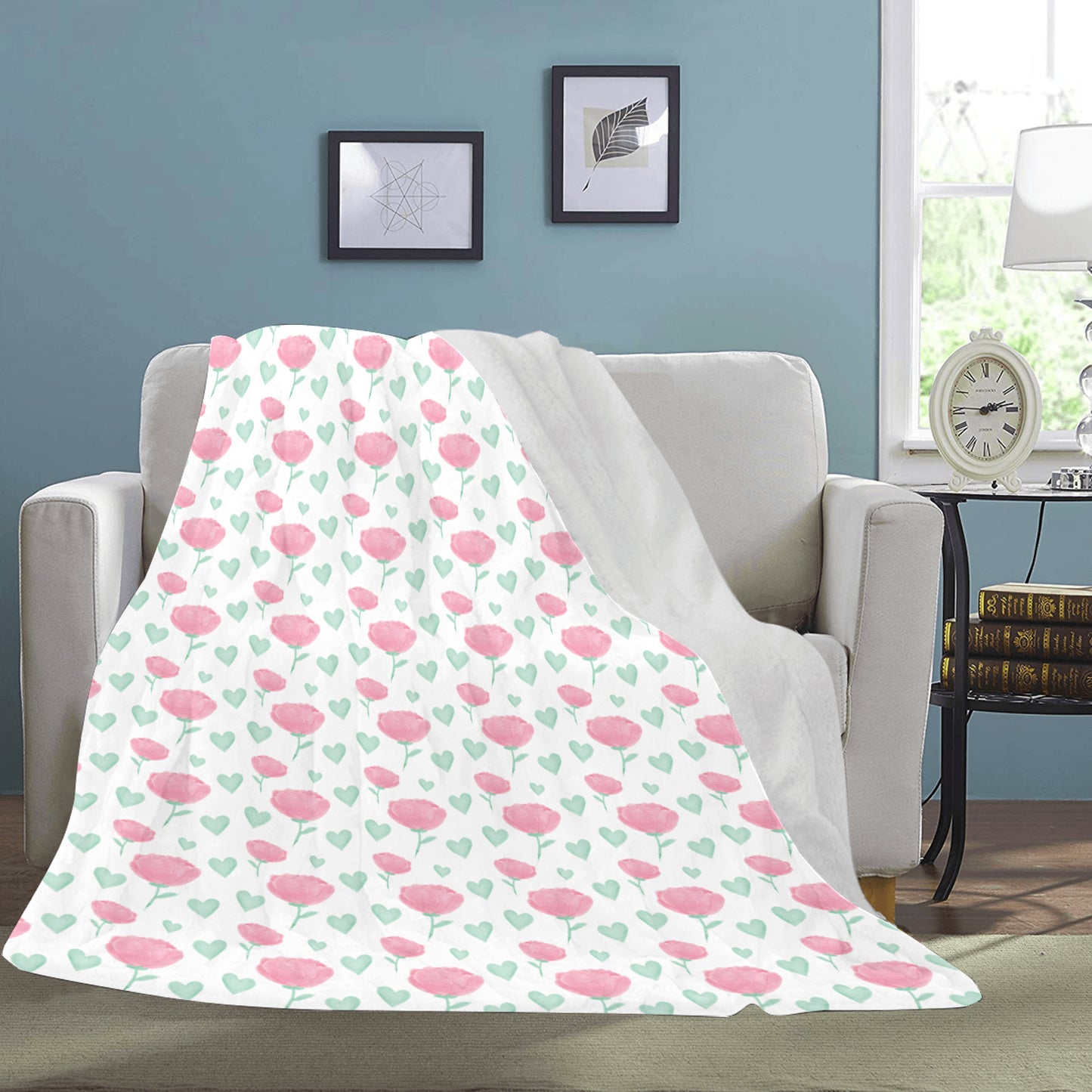 New Ultra-Soft Micro Fleece Floral Design Blanket ( Multi size in one )