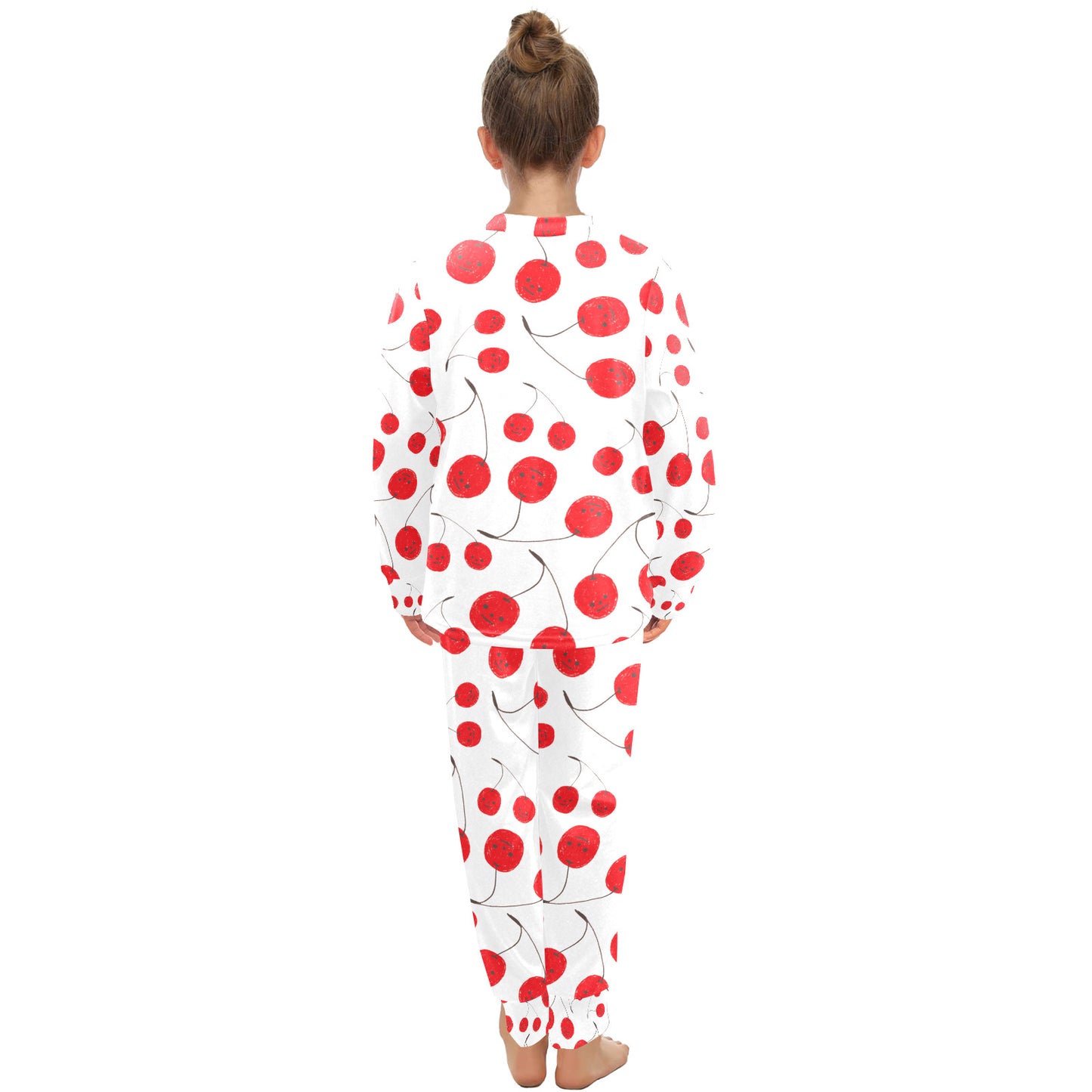 Big Girls' Crew Neck Long Pajama Set (Sets 18)