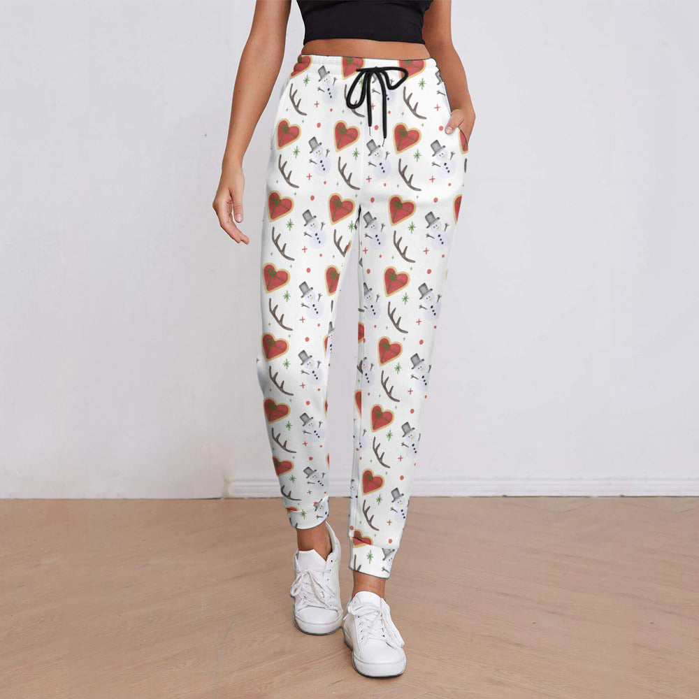 Women's Fully Print Holiday Sweatpants