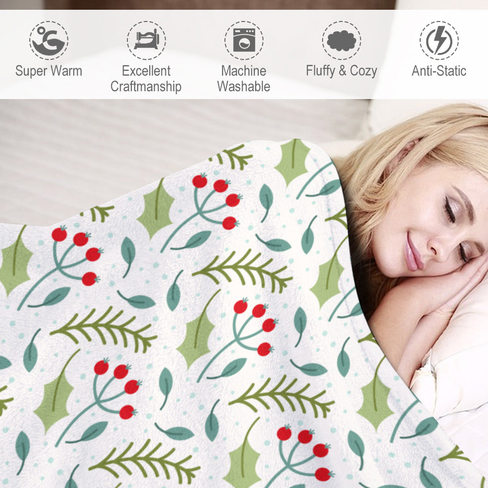 Ultra-Soft Flannel Blanket-Christmas Print-Multiple Sizes