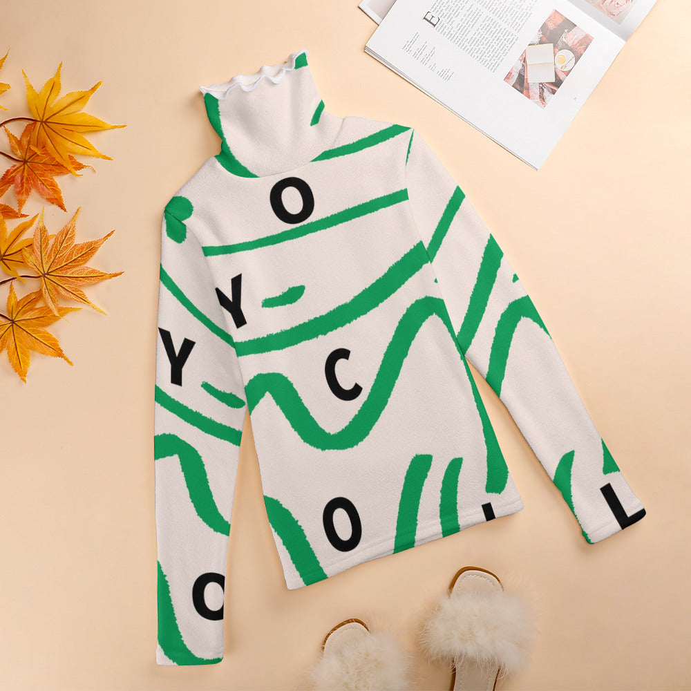 Women's Long Sleeve Lapel Sweater