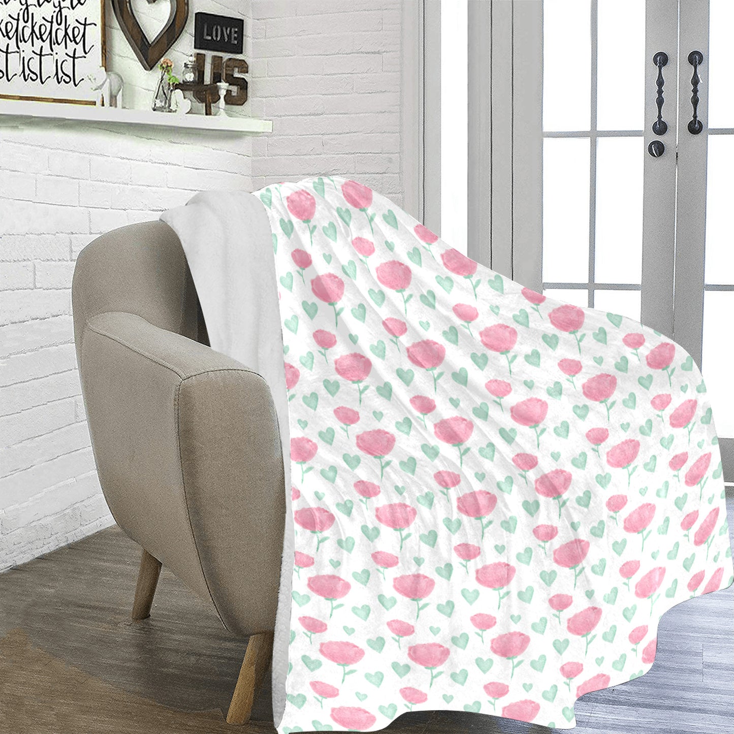 New Ultra-Soft Micro Fleece Floral Design Blanket ( Multi size in one )