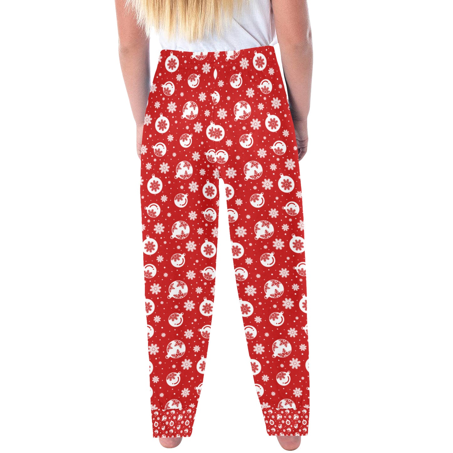 Kids' All Over Christmas Print Pajama Trousers (Sets 07)