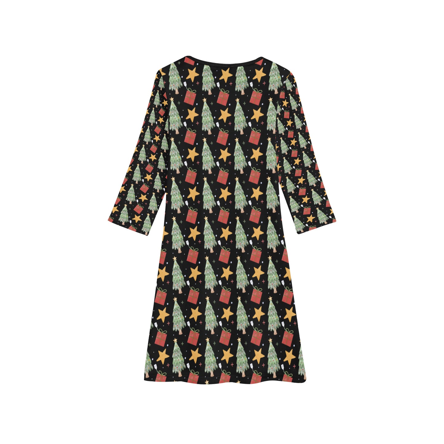 Girls' Long Sleeve Christmas Dress (D59)