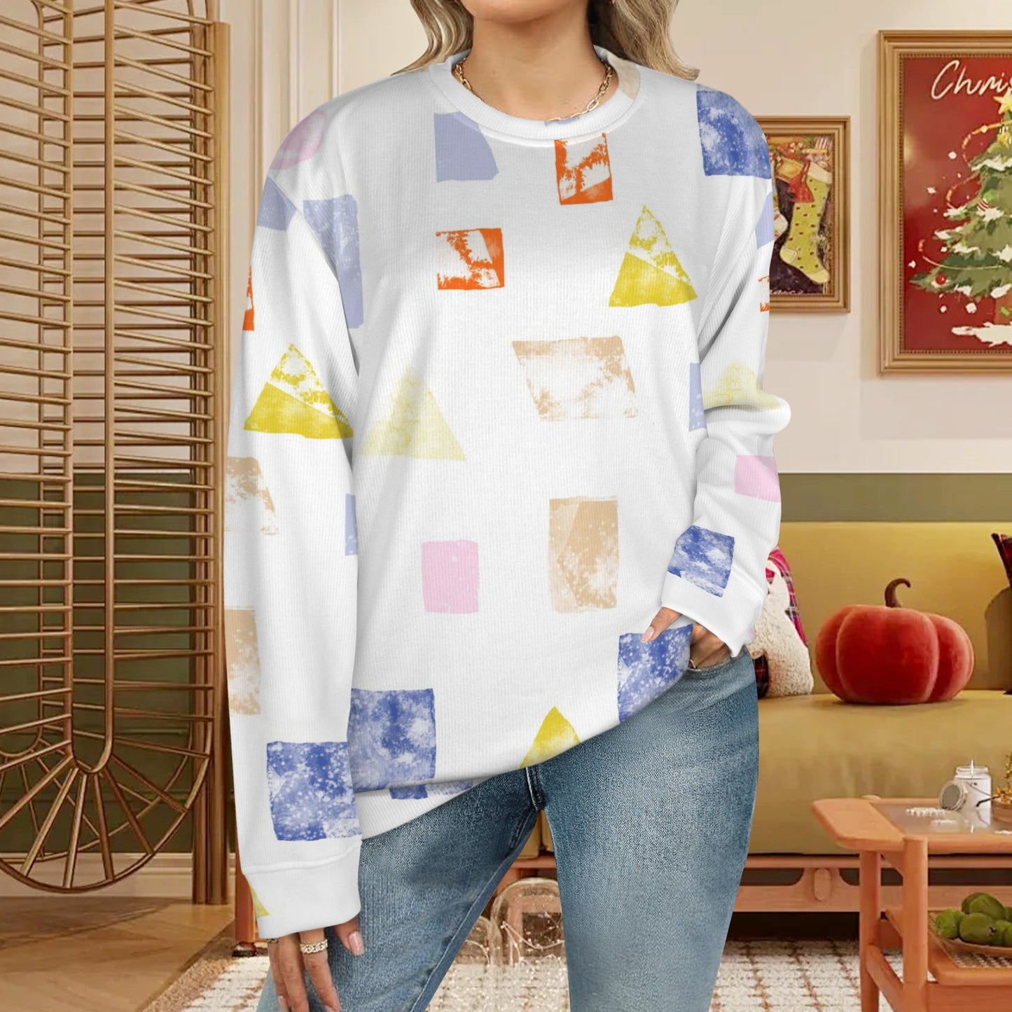 Unisex Personalized Family Photo Sweater(Large Size)