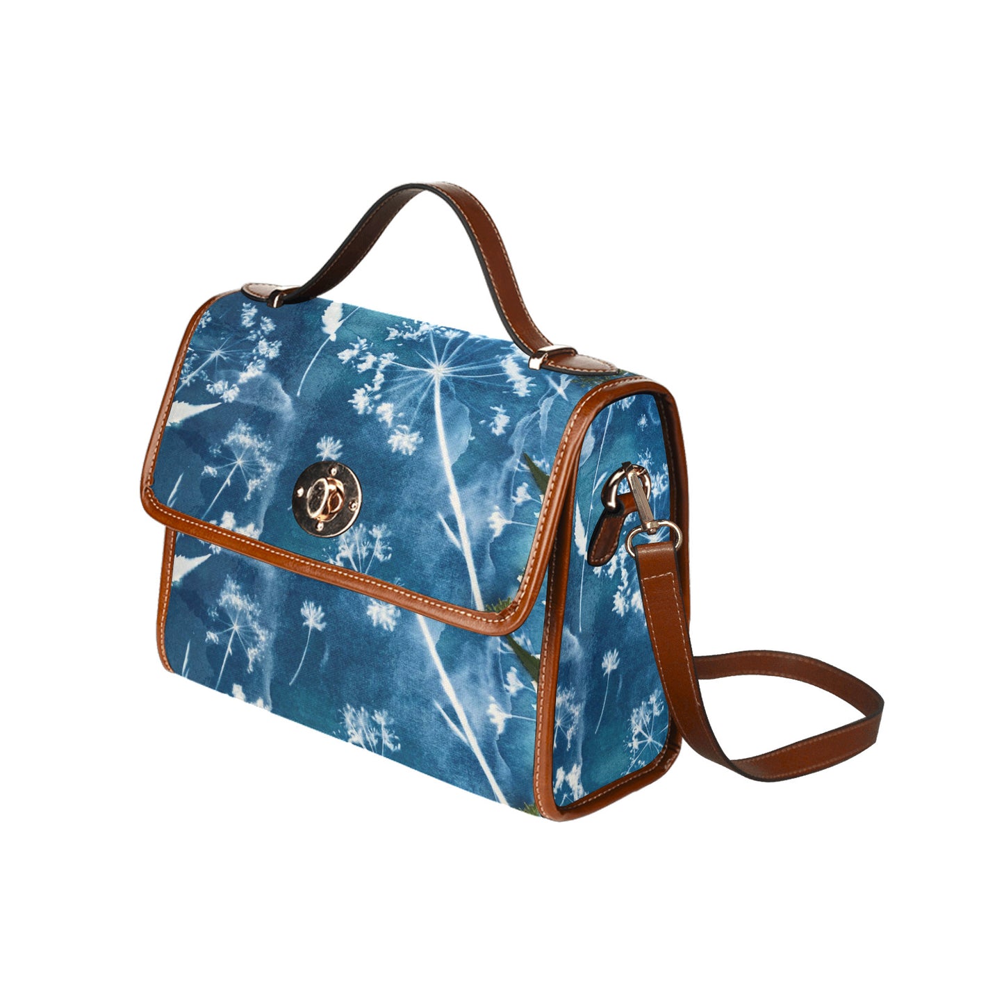 Waterproof Canvas Bag-Brown (All Over Print) (1641)