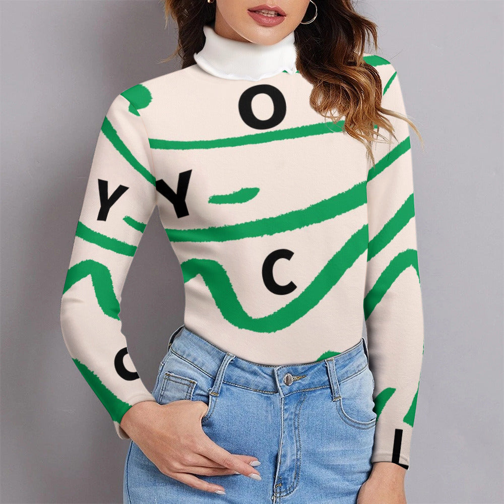 Women's Long Sleeve Lapel Sweater