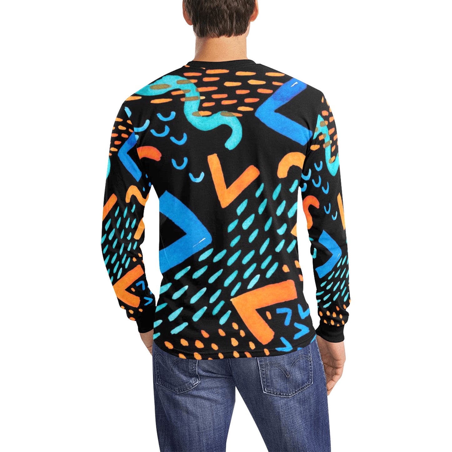 Urban Design Men's Long Sleeve T-shirt(ModelT51)