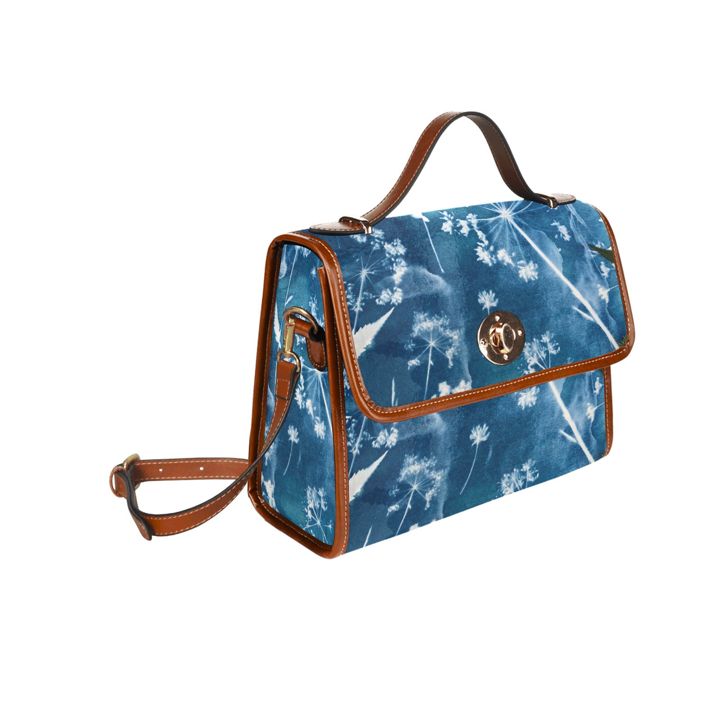 Waterproof Canvas Bag-Brown (All Over Print) (1641)