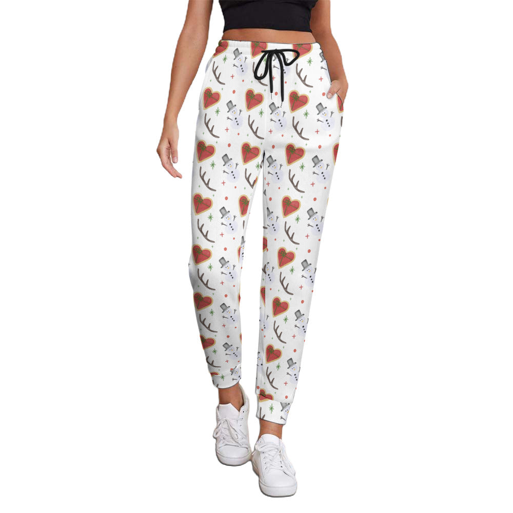 Women's Fully Print Holiday Sweatpants