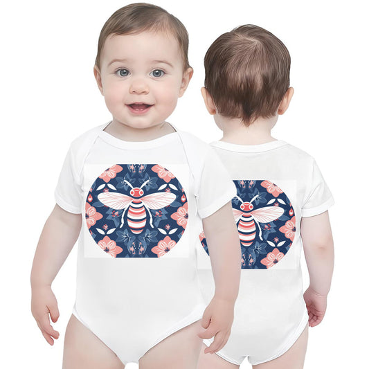 Baby Short-Sleeve Onesie For The USA| 190GSM Front Back DTF