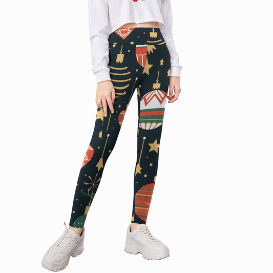 All-Over Holiday Print Kid's Leggings
