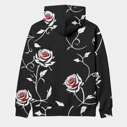 All-Over Floral Print Men's Pullover Hoodie