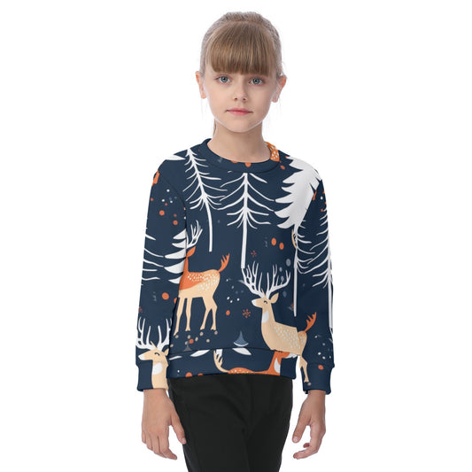 All-Over Print Kid's Heavy Fleece Sweatshirt
