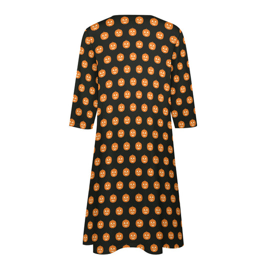7-point sleeve dress