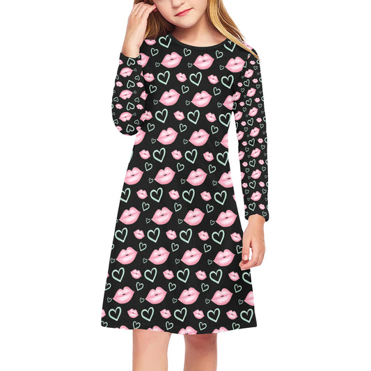 Girls' Long Sleeve Dress (D59)