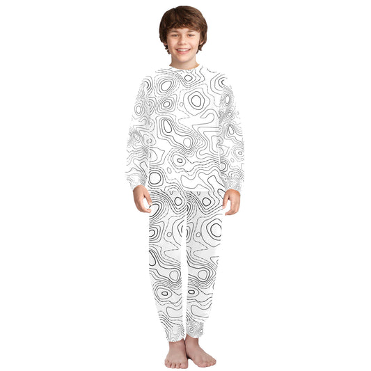 Big Boys' Crew Neck Long Pajama Set (Sets 18)