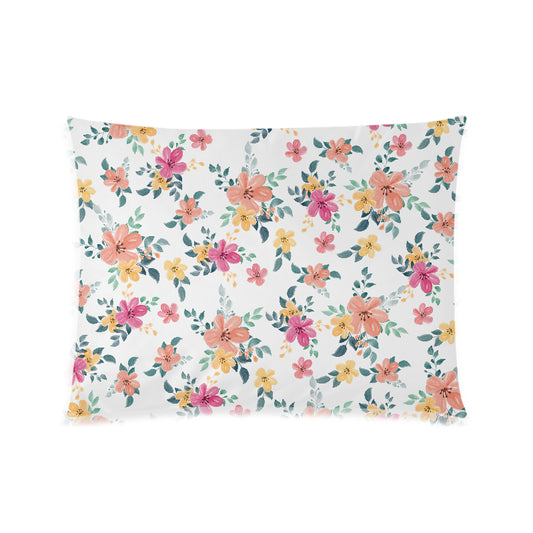 Floral Design Custom Zippered Pillow Case 20"x26"(Twin Sides)