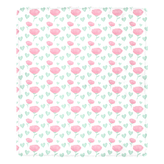 New Ultra-Soft Micro Fleece Floral Design Blanket ( Multi size in one )