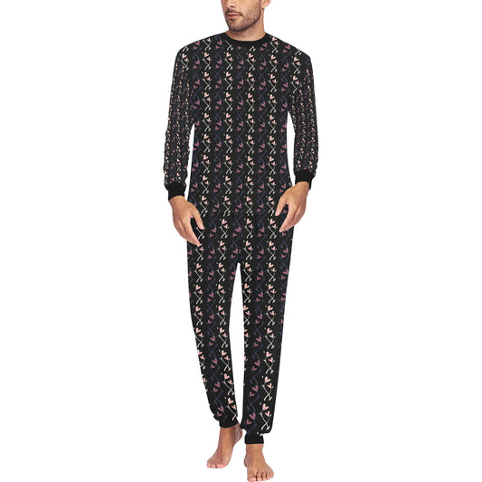 Men's All Over Floral Print Pajama Set (Sets 07)